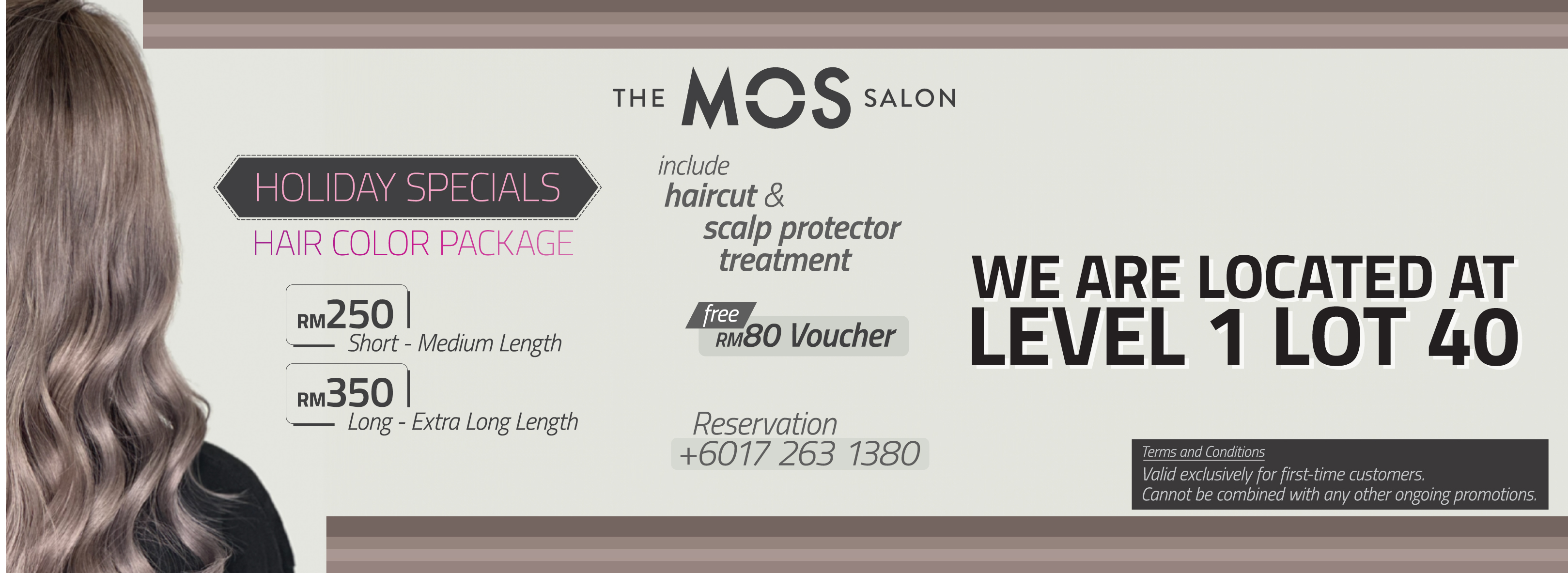 Tropicana Gardens Mall The MOS Salon Holiday Specials Hair Color Package