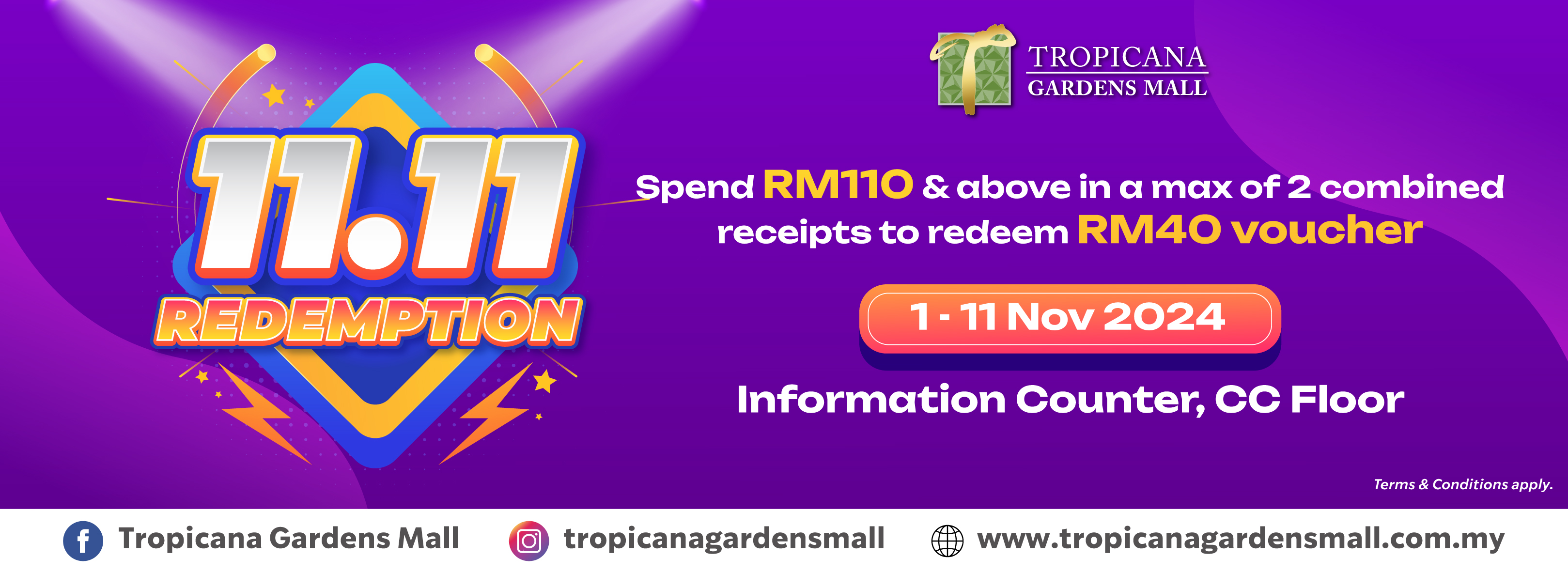 Tropicana Gardens Mall 11.11 Redemption