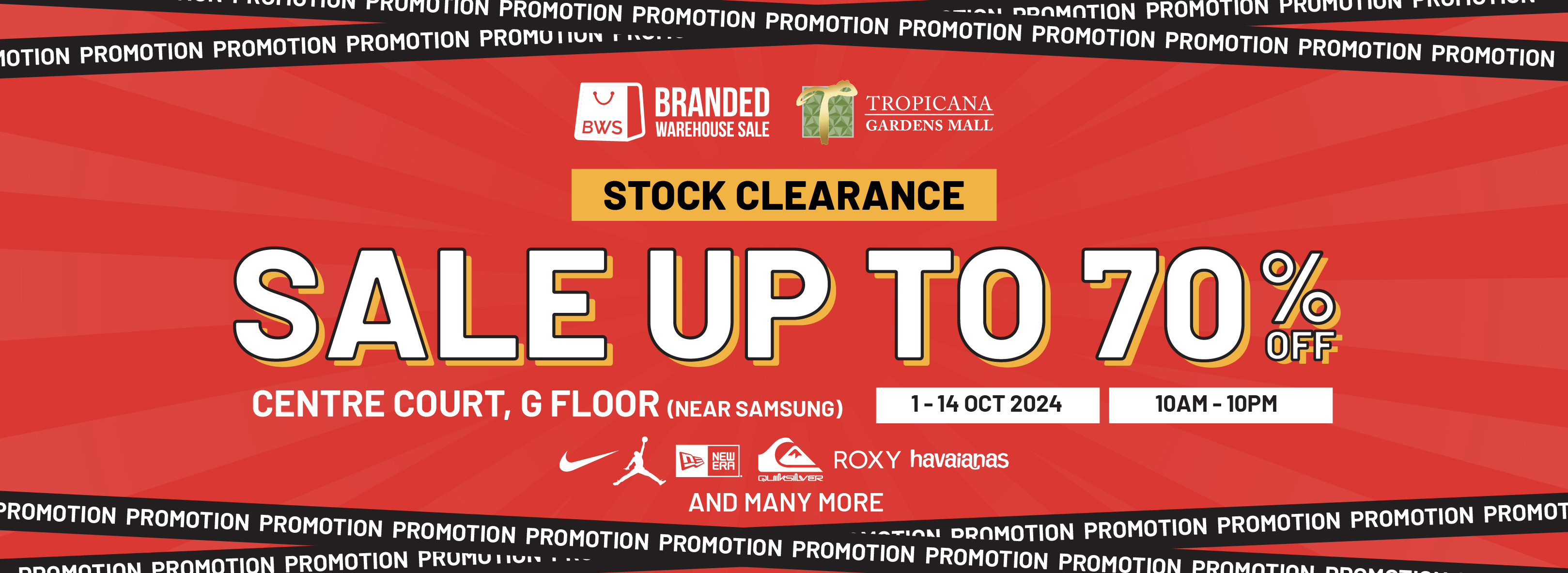 Tropicana Gardens Mall Branded Warehouse Sale